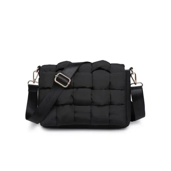 Urban Fit by Urban Expressions Rhodes Crossbody woven nylon purse bag - Picture 4 of 12